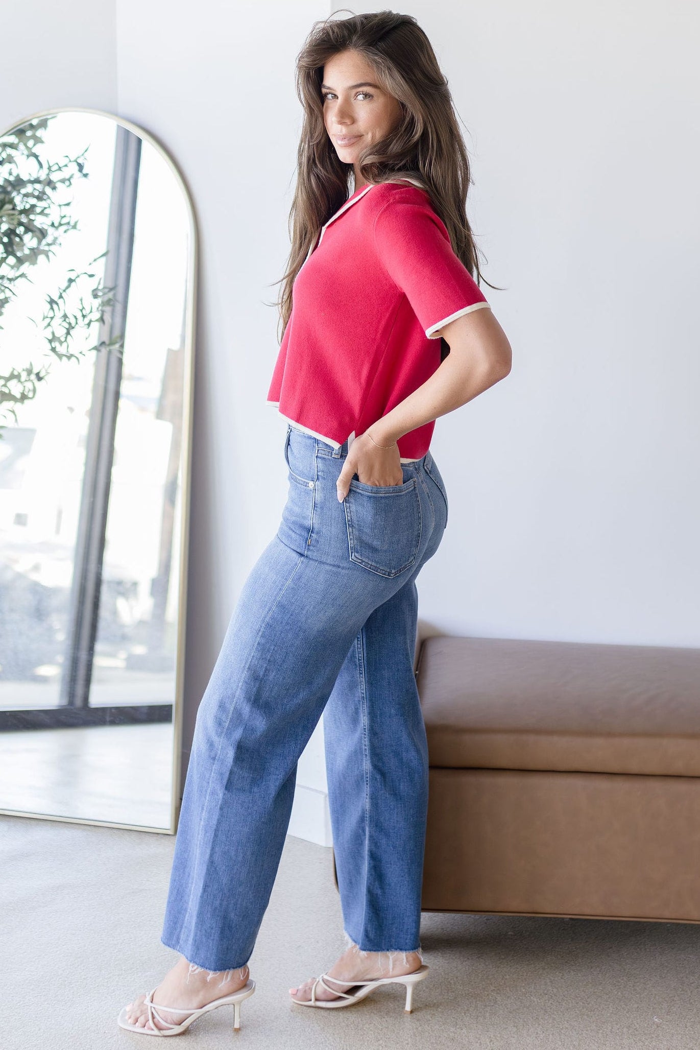 Lyra Wide Leg Crop Jean