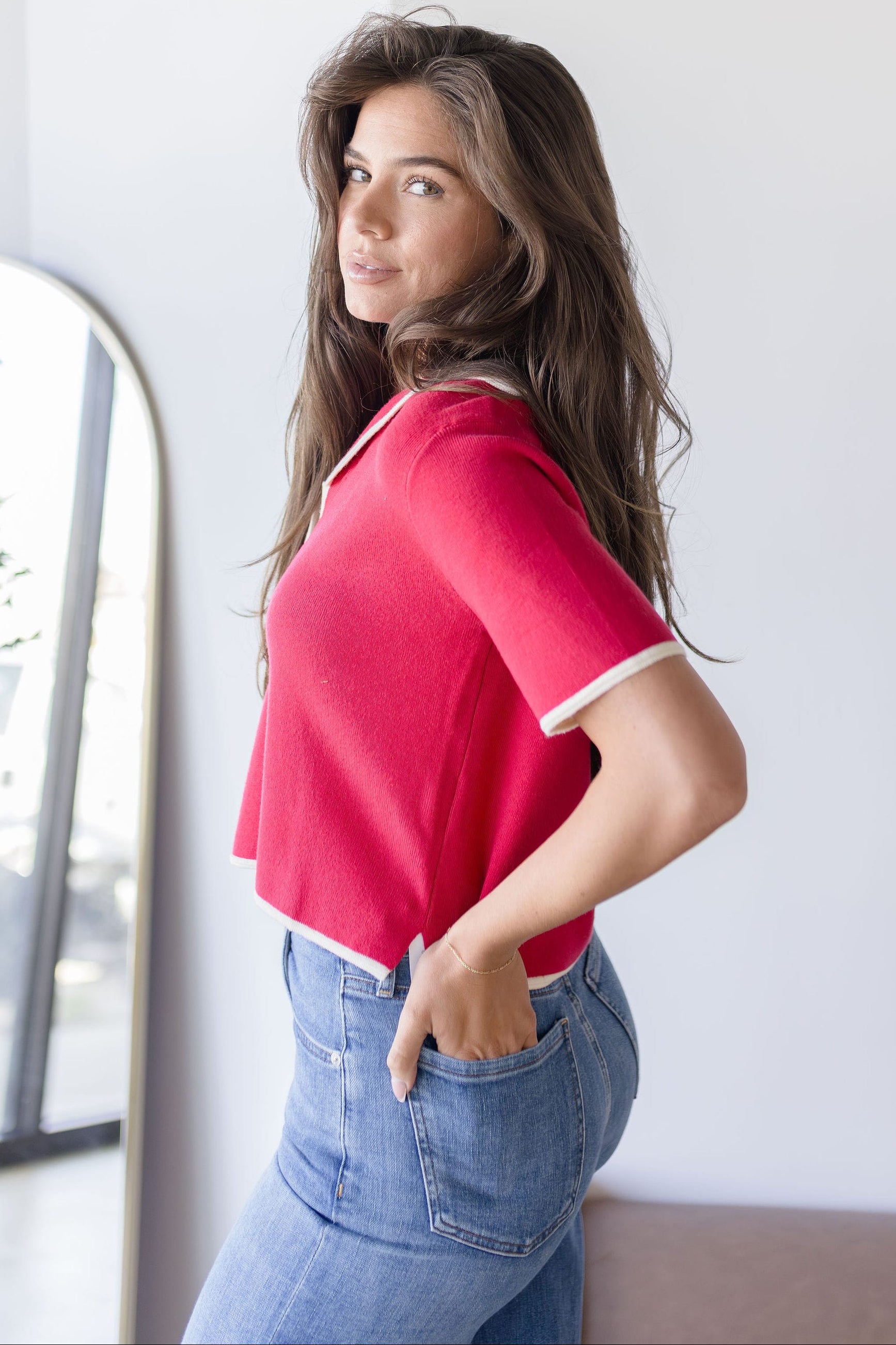 Caroline Short Sleeve Sweater