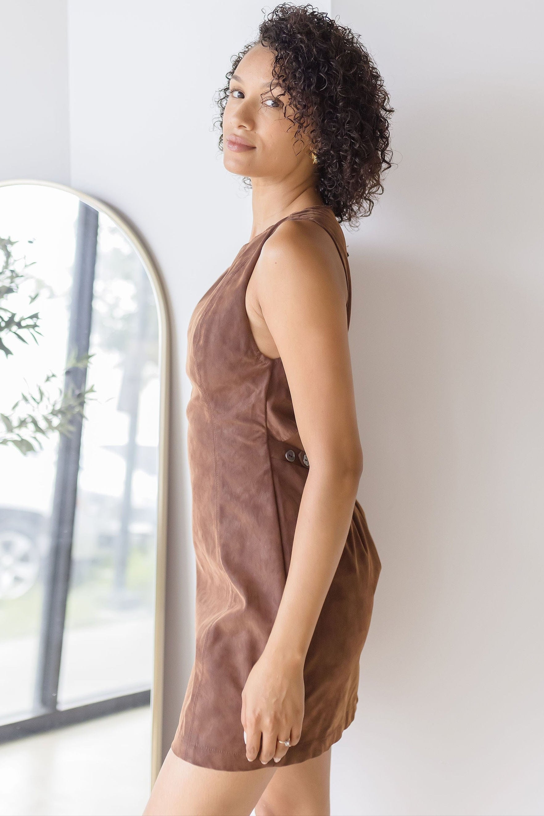 Atlas Suede Mini Dress Atlas Suede Mini Dress