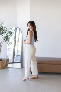 V Neck Ribbed Cropped Brami