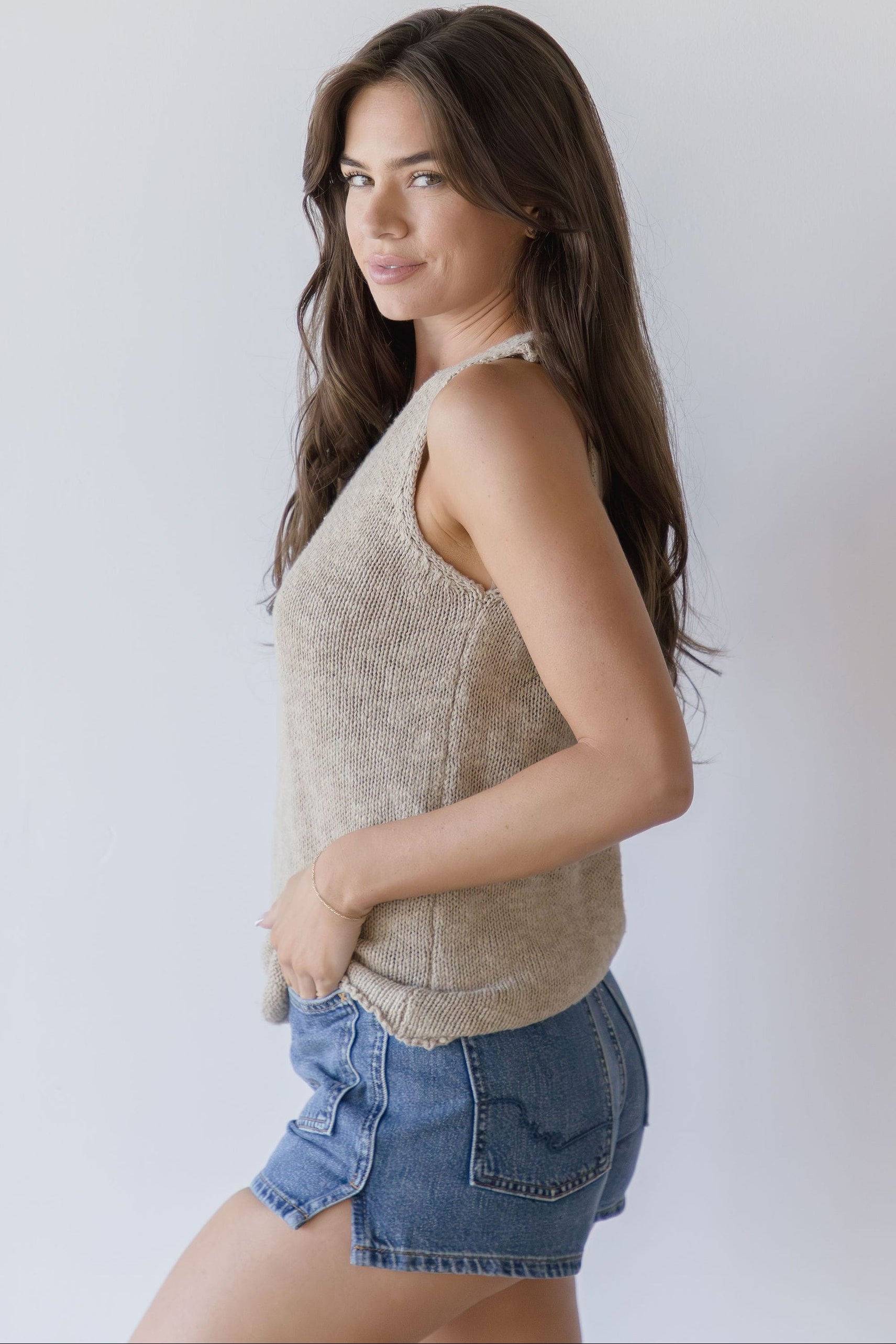 Mildred Sleeveless Knit Top
