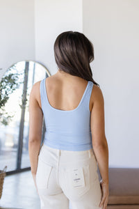 V Neck Ribbed Cropped Brami