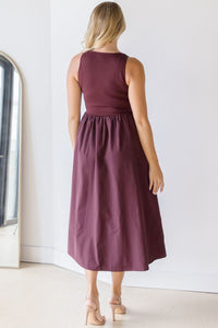 Ashby Mixed Media Midi Dress Ashby Mixed Media Midi Dress