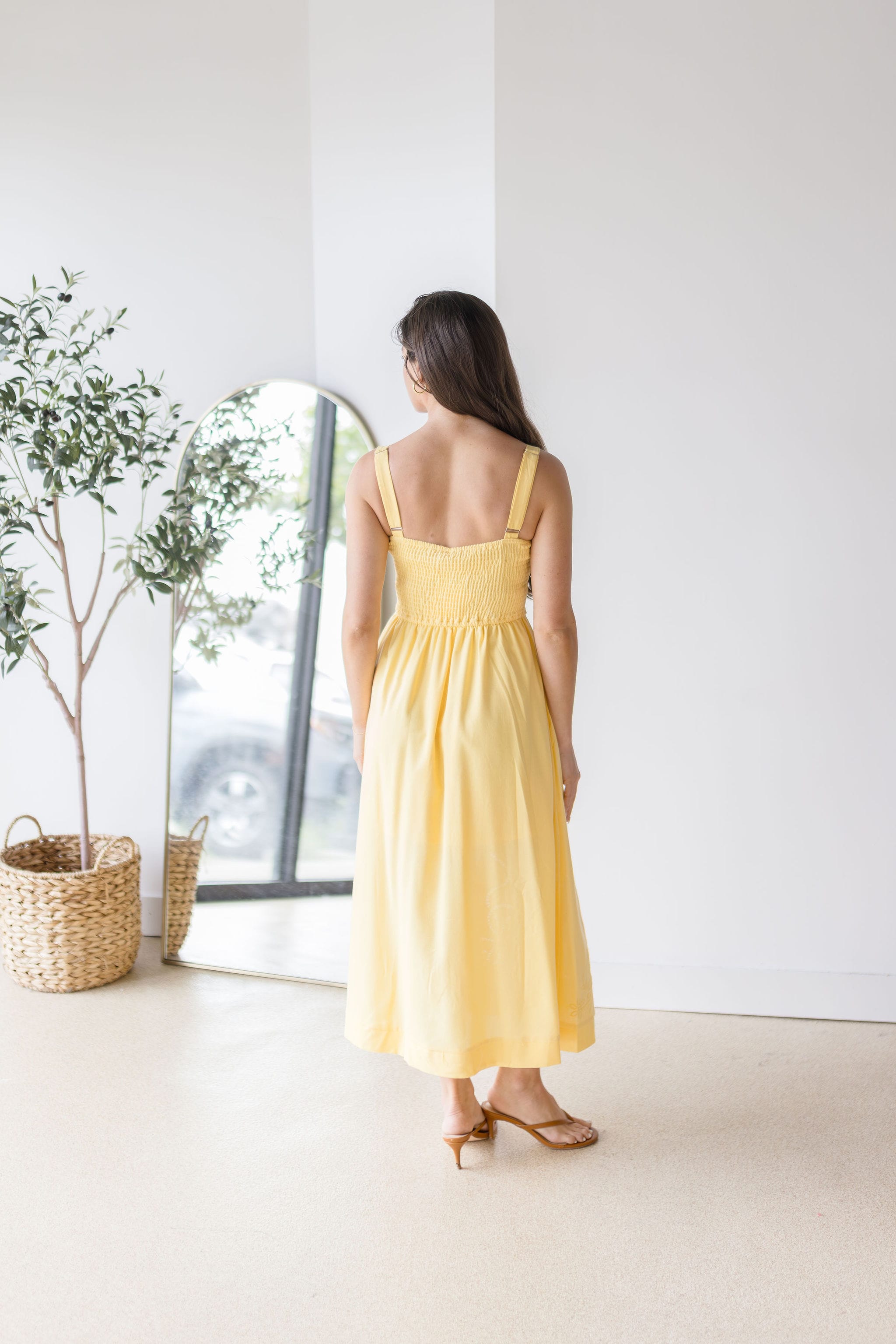 Slow Burn Eyelet Midi Dress