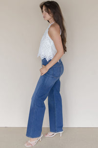 Zurie Eyelet Halter Top