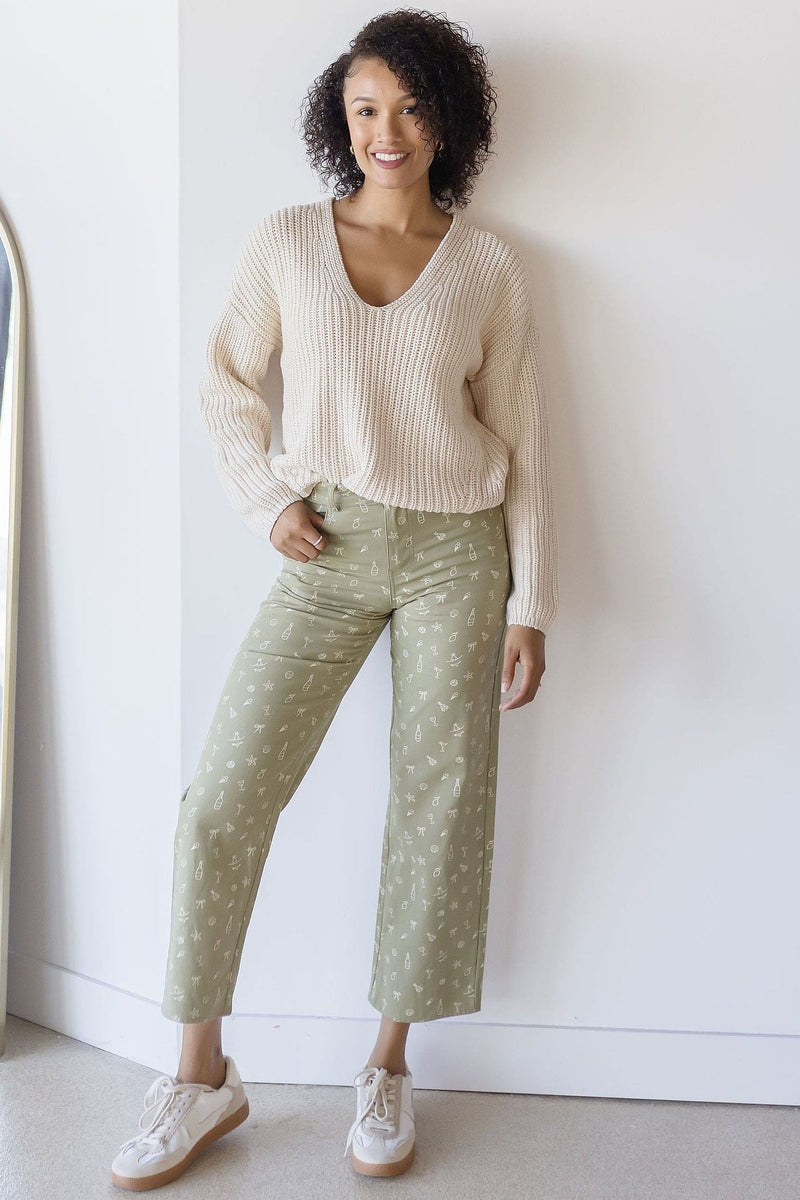 Poolside Graphic Wide Leg Pant Poolside Graphic Wide Leg Pant