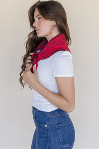 Carmen Knitted Triangle Bandana