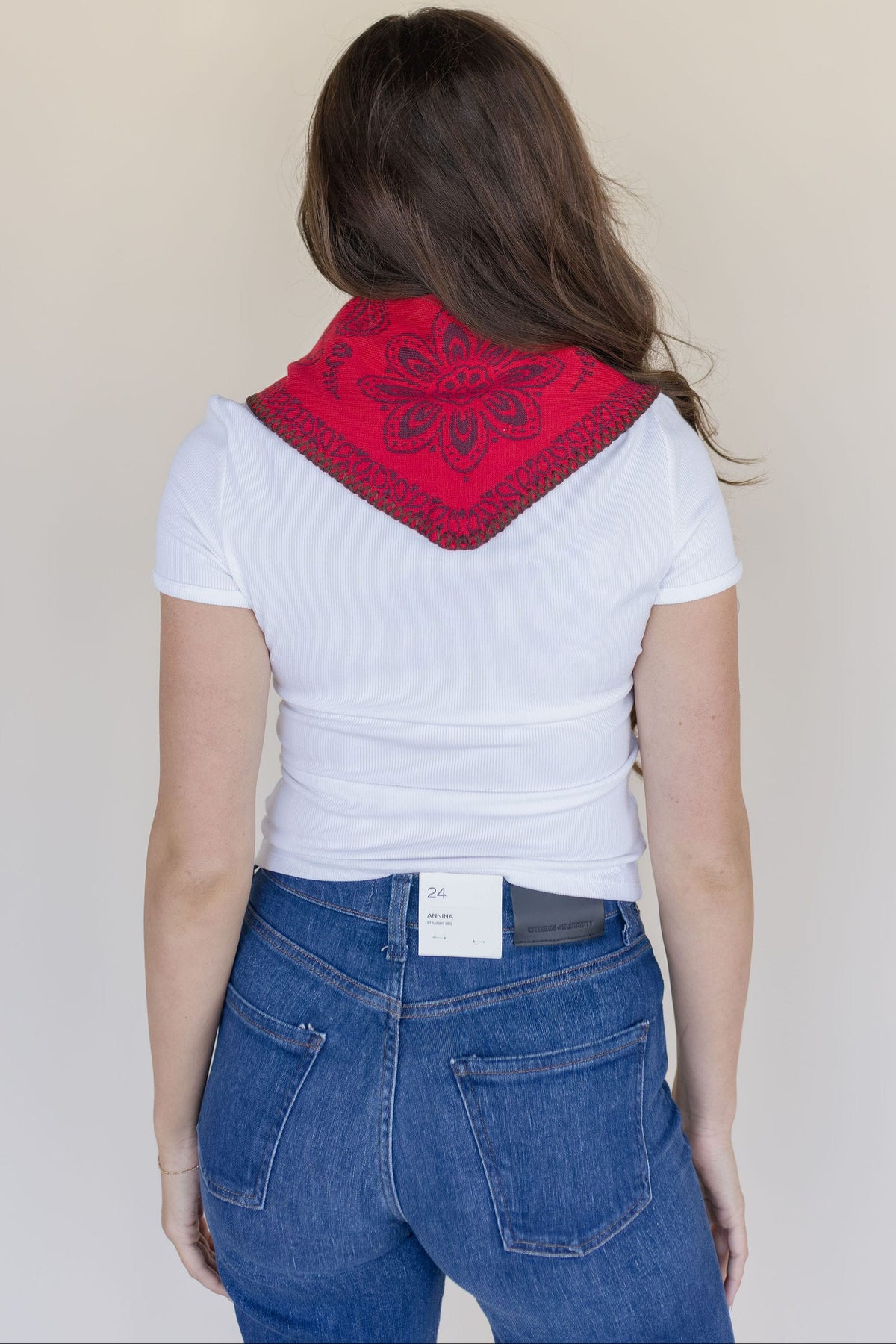 Carmen Knitted Triangle Bandana