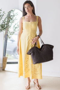 Avilla Raffia Carryall Tote