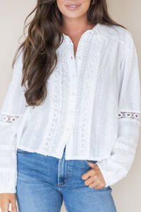 Nellie Eyelet Long Sleeve Blouse Nellie Eyelet Long Sleeve Blouse