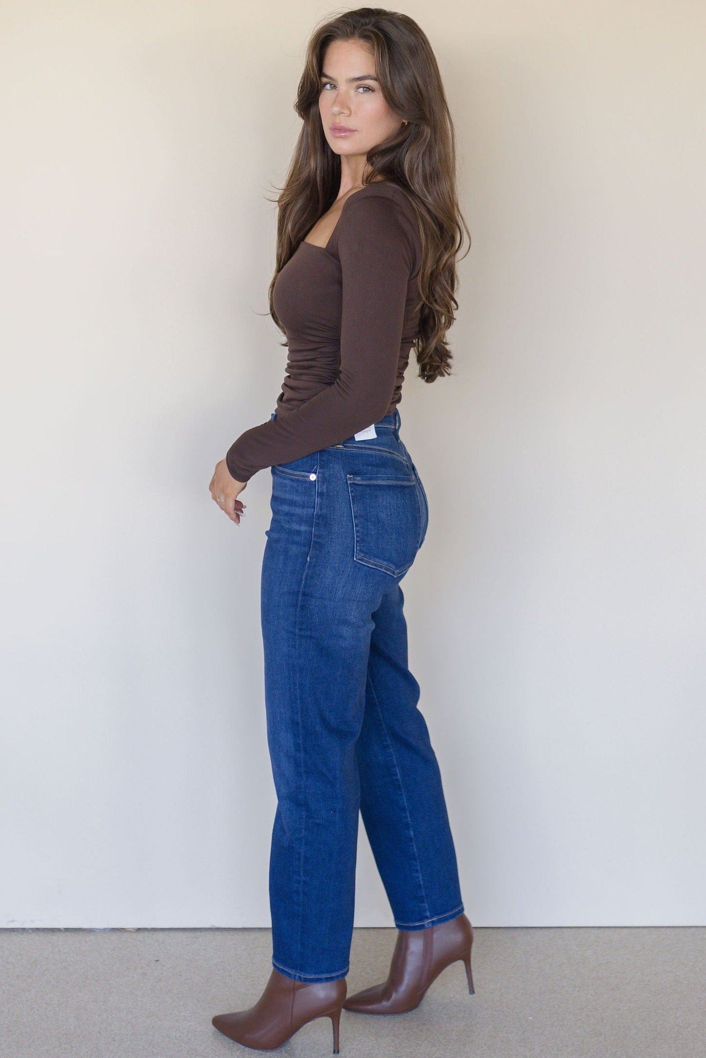 Imogen Square Neck Ruched Top Imogen Square Neck Ruched Top