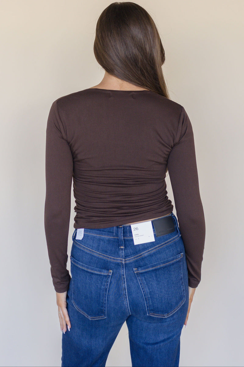 Imogen Square Neck Ruched Top Imogen Square Neck Ruched Top