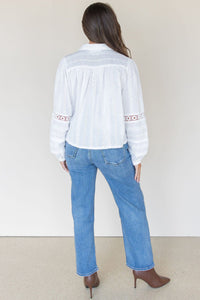Nellie Eyelet Long Sleeve Blouse Nellie Eyelet Long Sleeve Blouse