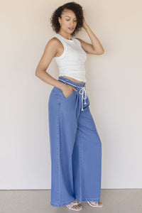 Francie Pleated Wide Leg Jean Francie Pleated Wide Leg Jean
