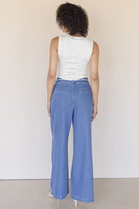 Francie Pleated Wide Leg Jean Francie Pleated Wide Leg Jean