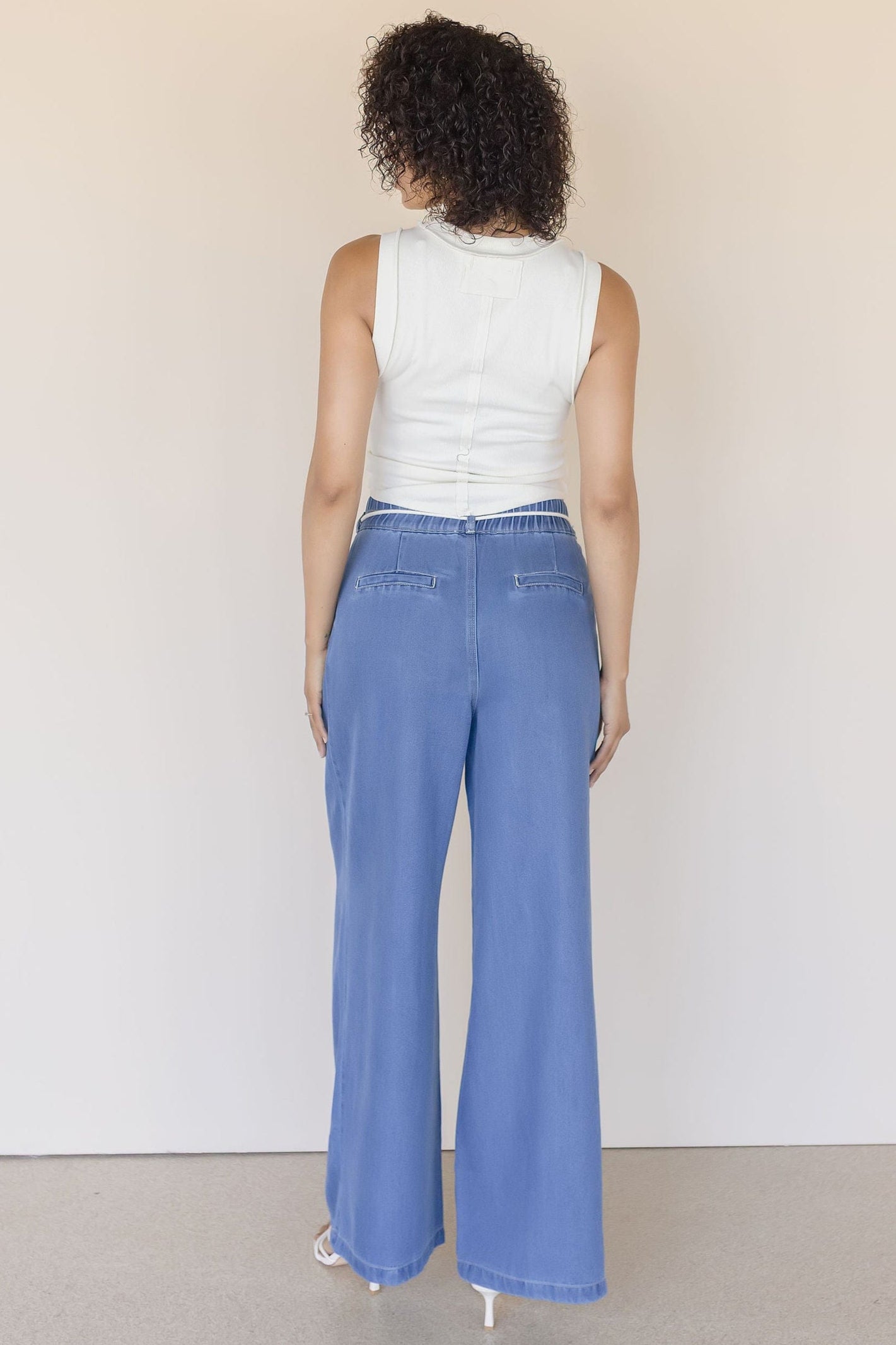 Francie Pleated Wide Leg Jean Francie Pleated Wide Leg Jean