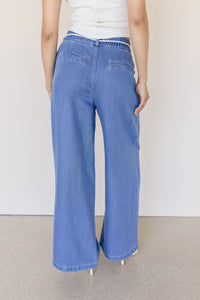 Francie Pleated Wide Leg Jean Francie Pleated Wide Leg Jean