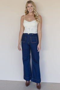 Double Lace Trim Textured Brami