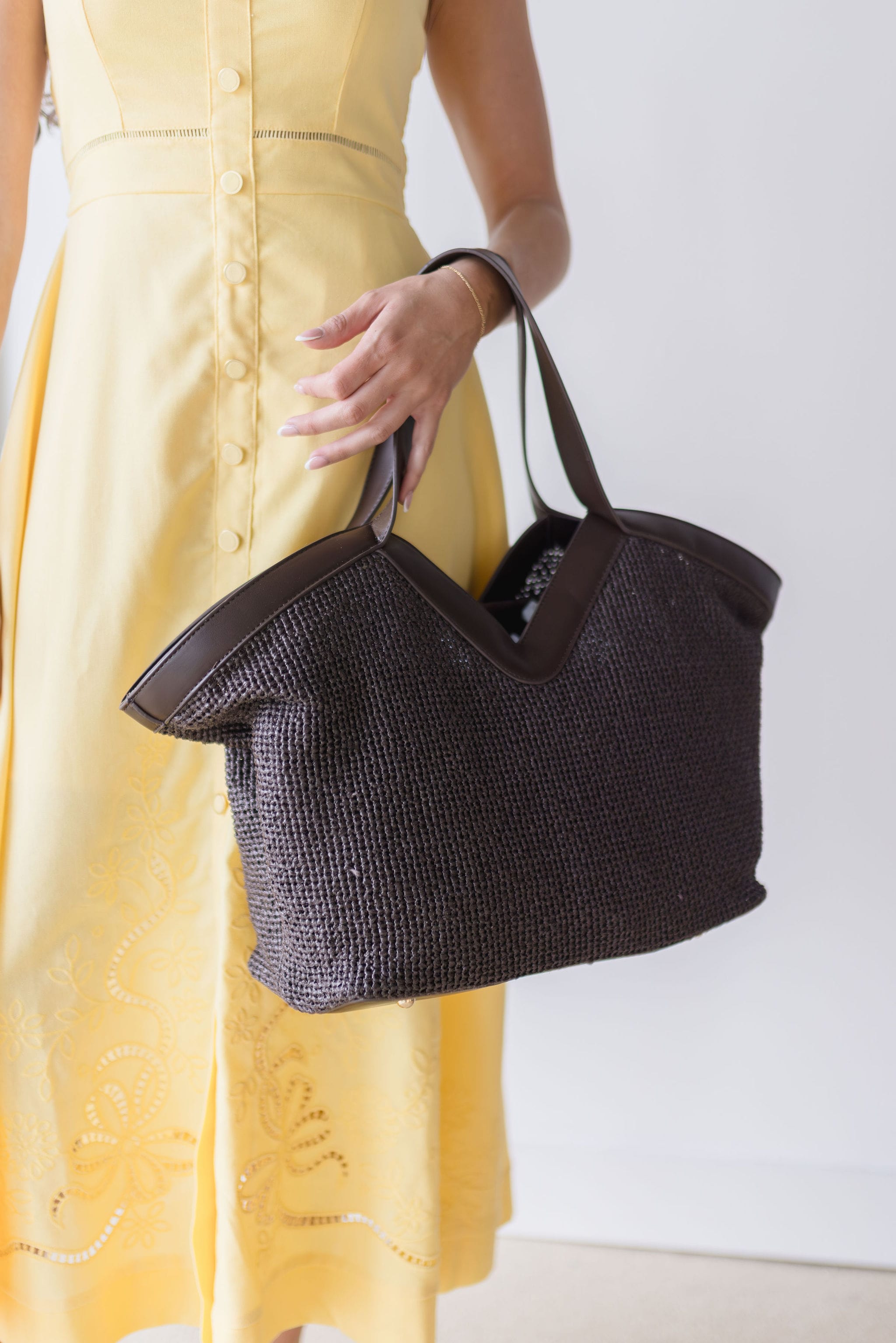 Avilla Raffia Carryall Tote