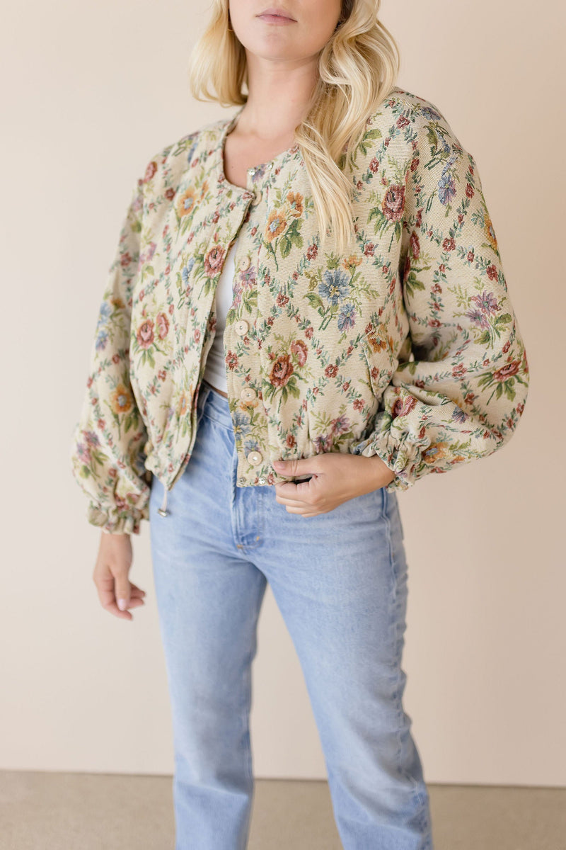 Elora Tapestry Bomber Jacket