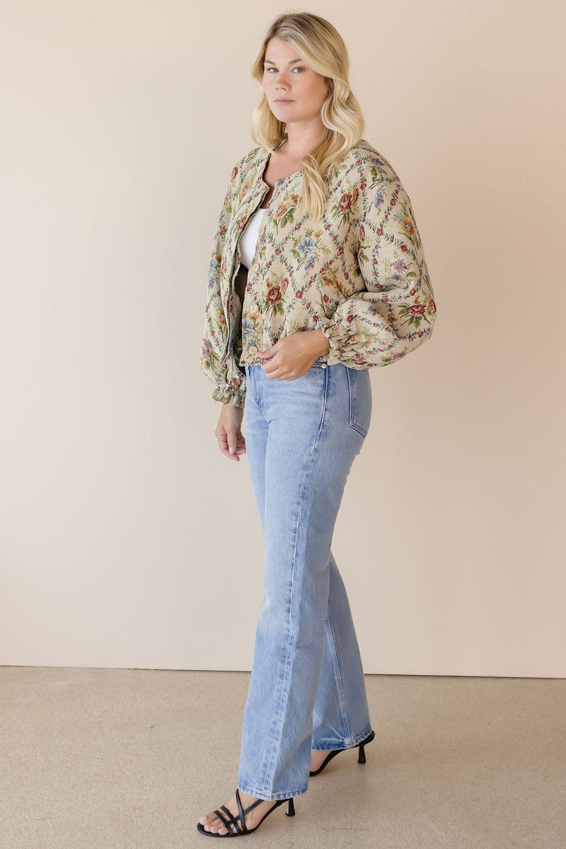 Elora Tapestry Bomber Jacket