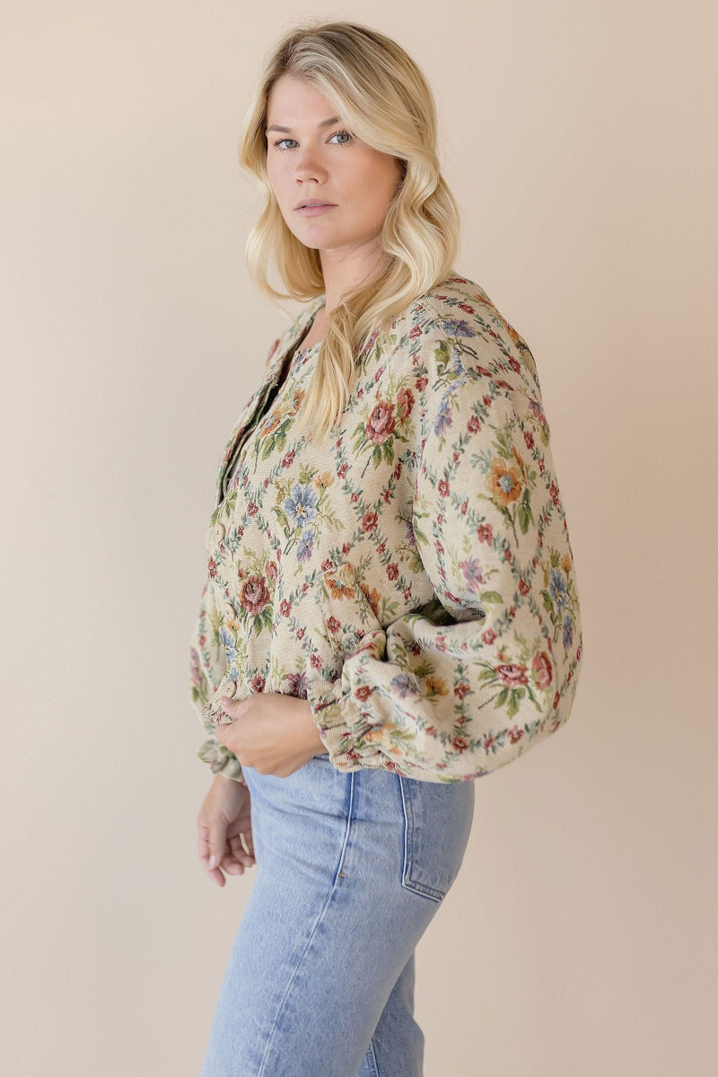 Elora Tapestry Bomber Jacket