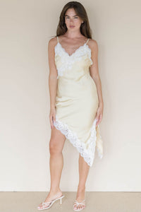 Kayda Asymmetrical Lace Mini Dress