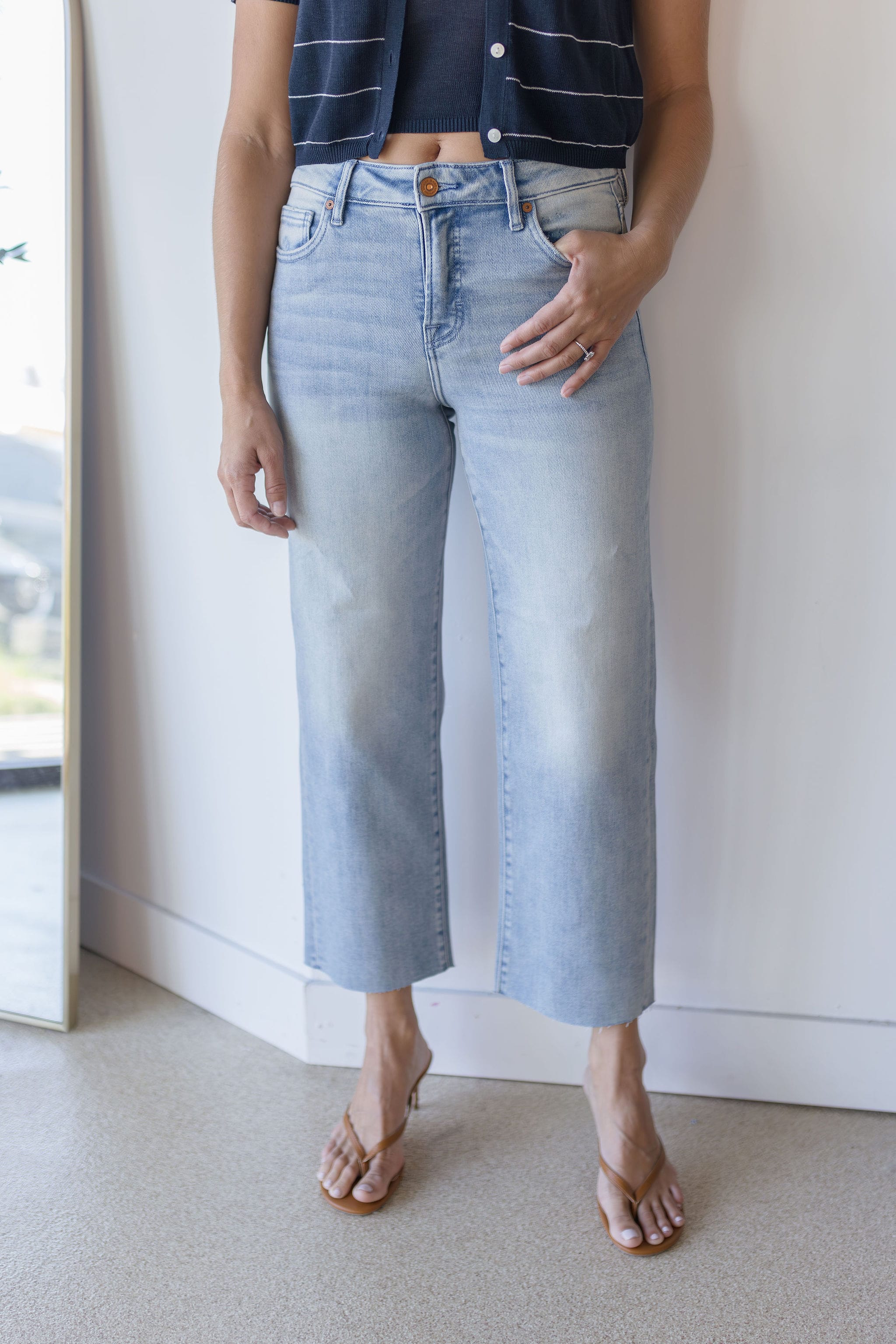 Ella Mid Rise Straight Jean