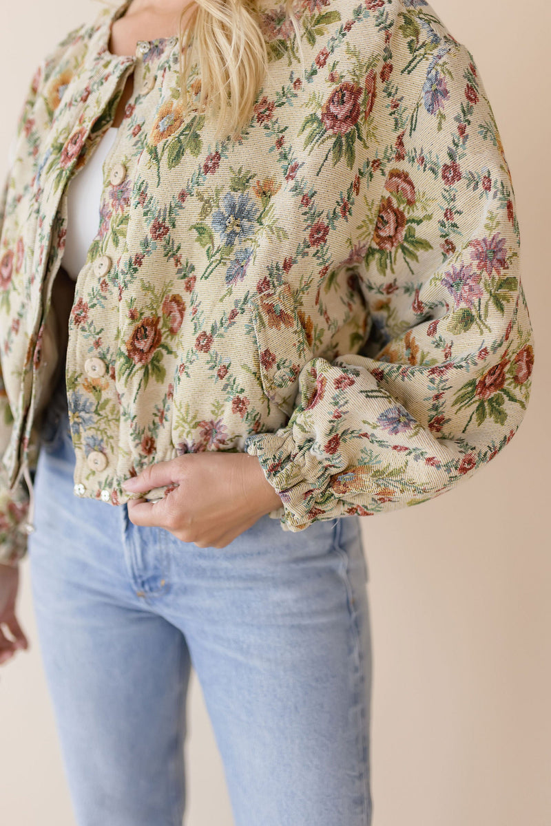 Elora Tapestry Bomber Jacket