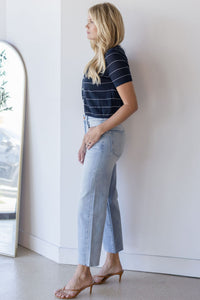 Ella Mid Rise Straight Jean