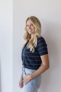 Coastline Tank & Short Sleeve Cardigan Set