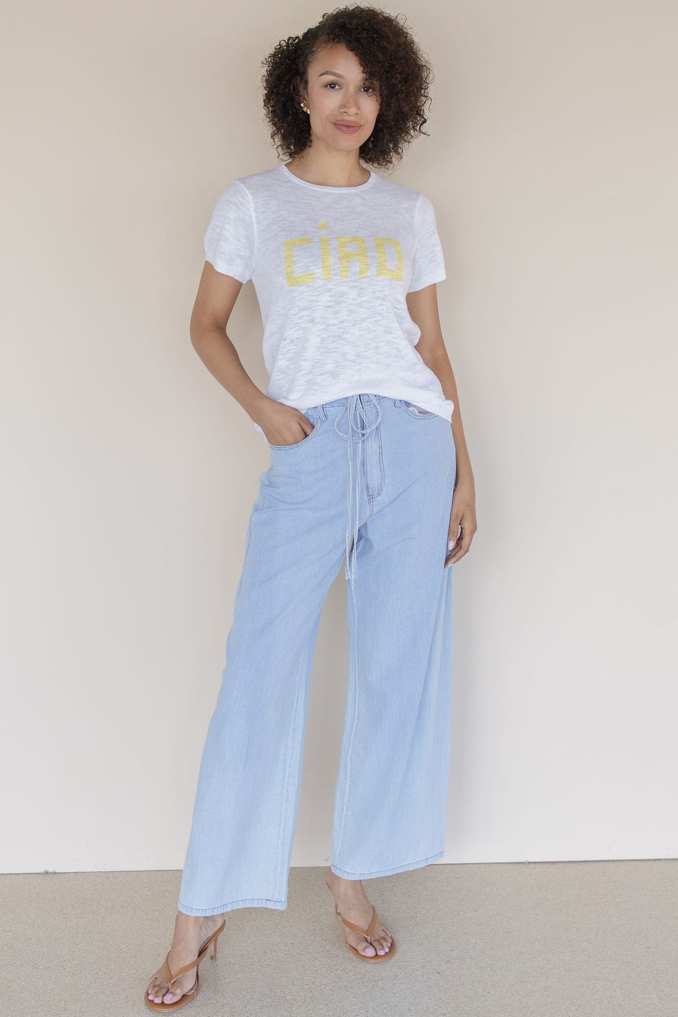 Felix Relaxed Drawstring Denim Pant