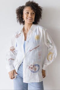 Trace Embroidered Picnic Shirt