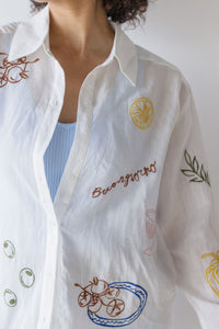 Trace Embroidered Picnic Shirt