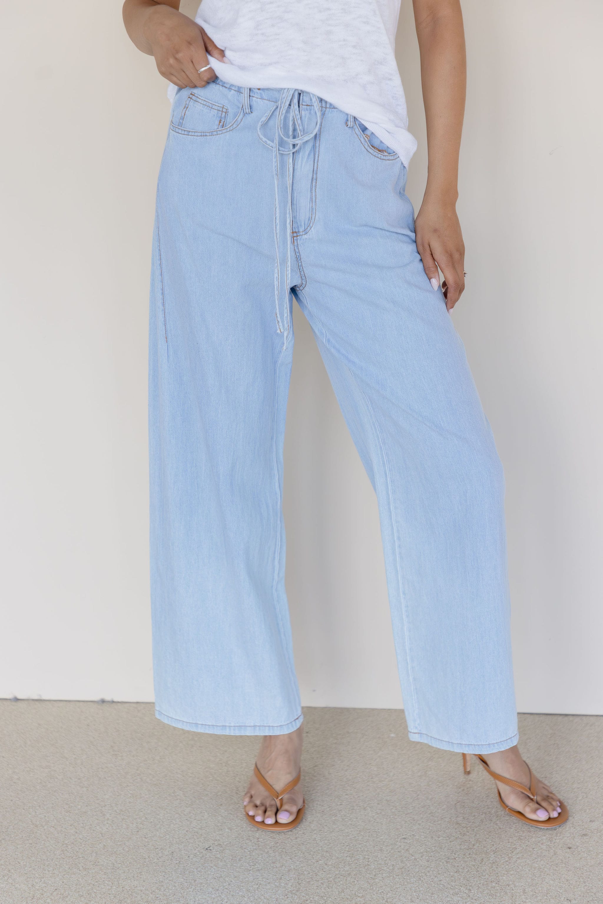 Felix Relaxed Drawstring Denim Pant