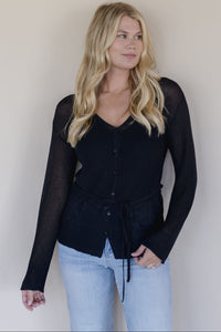 Reese Tie Waist Light Cardigan