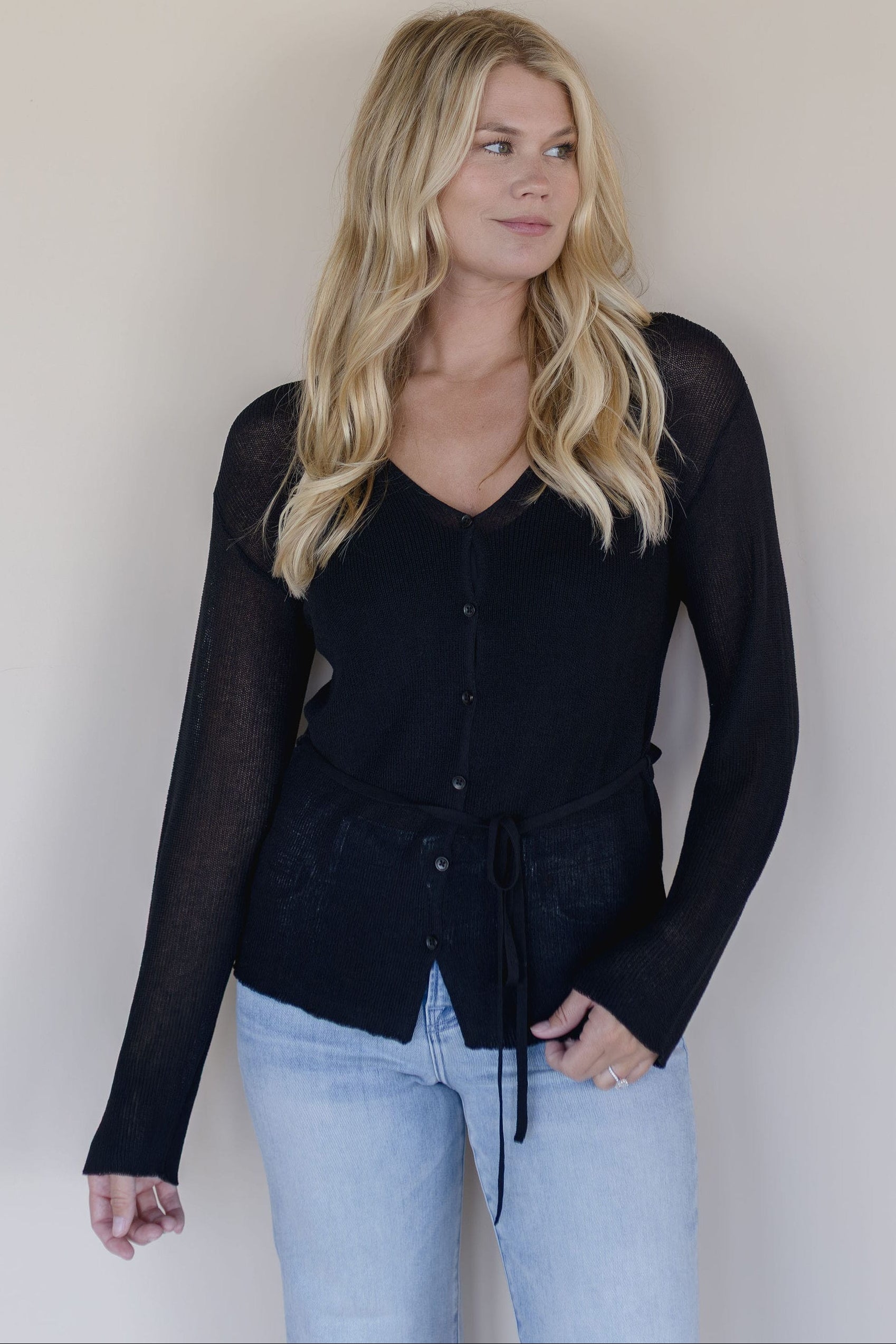 Reese Tie Waist Light Cardigan