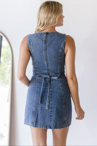 Sutton Denim Mini Dress