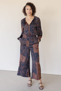 Kova Patchwork Printed Pants