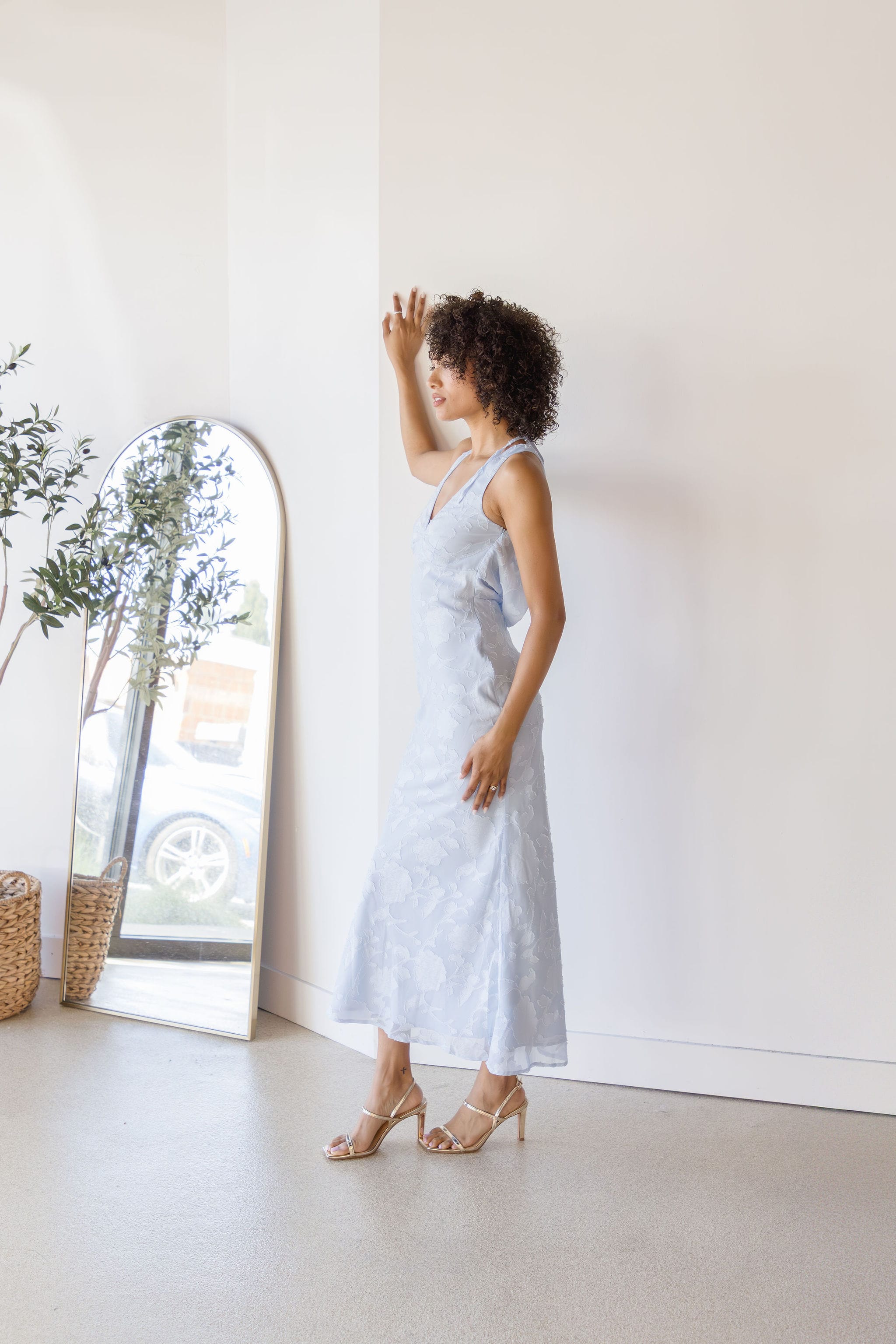 Sinead Draped Low Back Maxi Dress