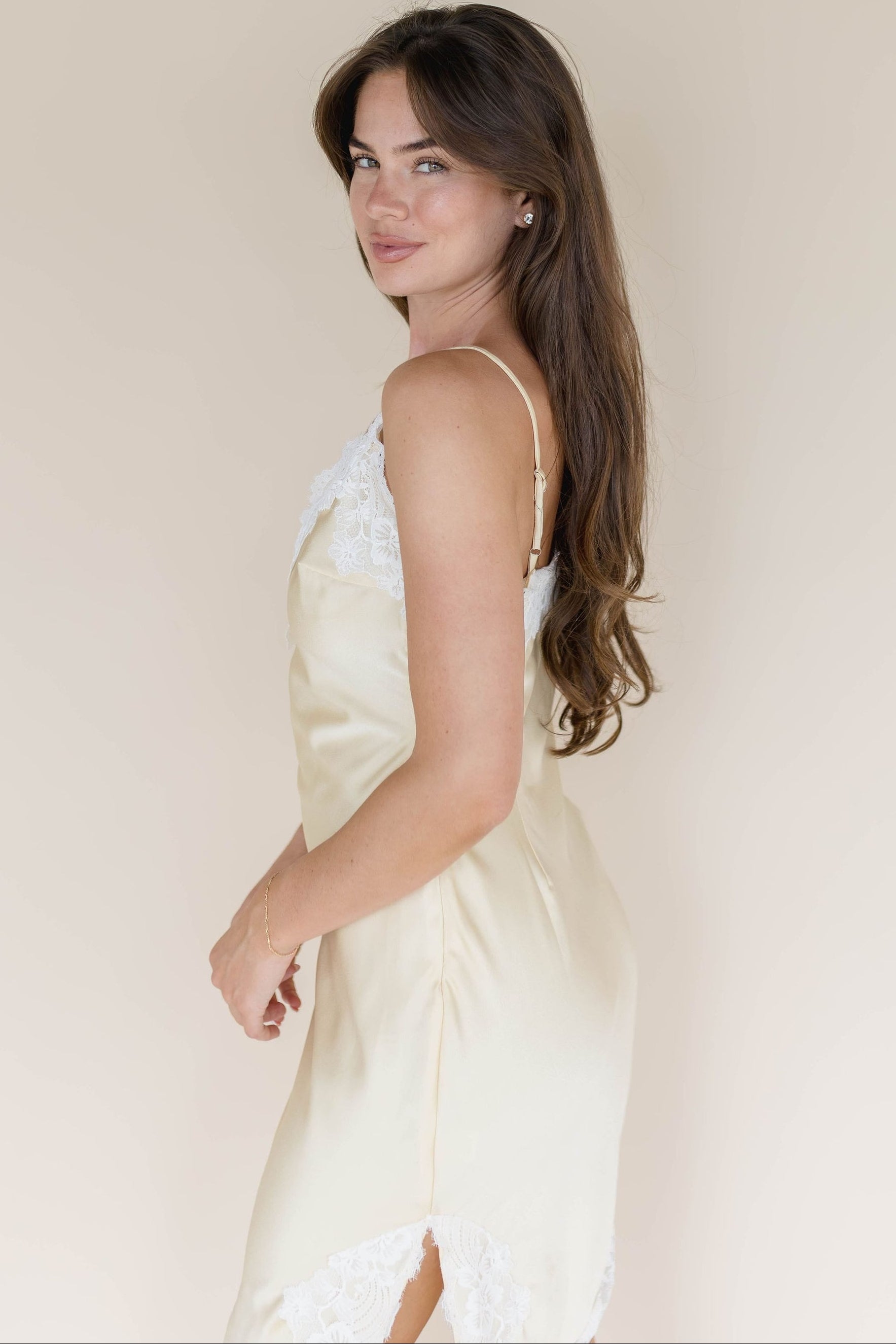 Kayda Asymmetrical Lace Mini Dress