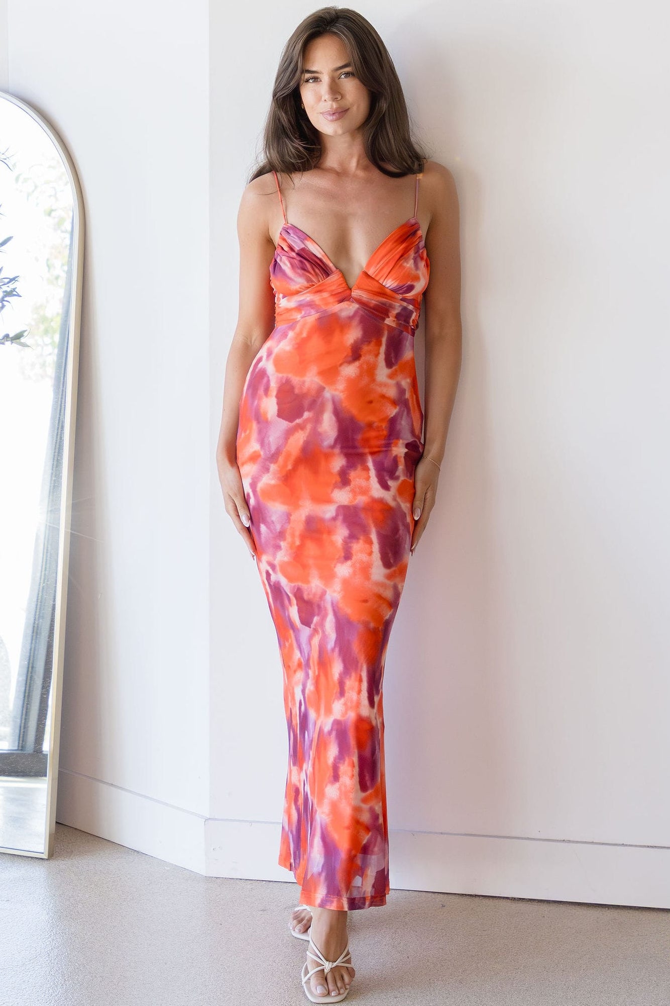 Estelle Mesh Midi Dress