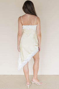 Kayda Asymmetrical Lace Mini Dress
