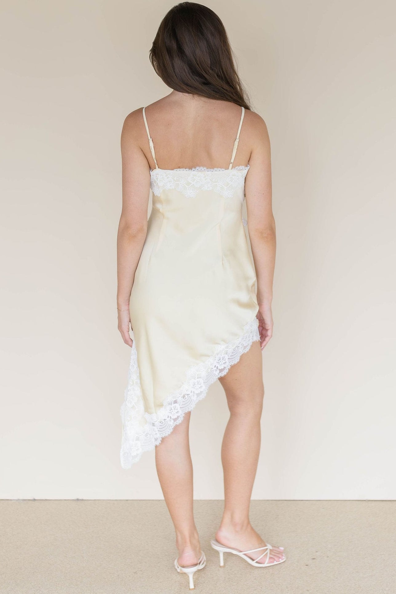 Kayda Asymmetrical Lace Mini Dress