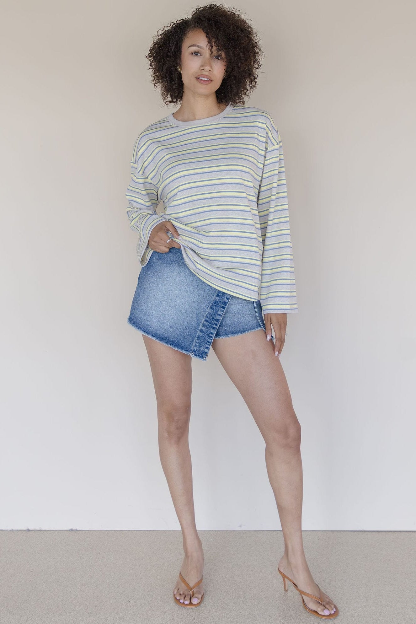 Del Sol Striped Long Sleeve