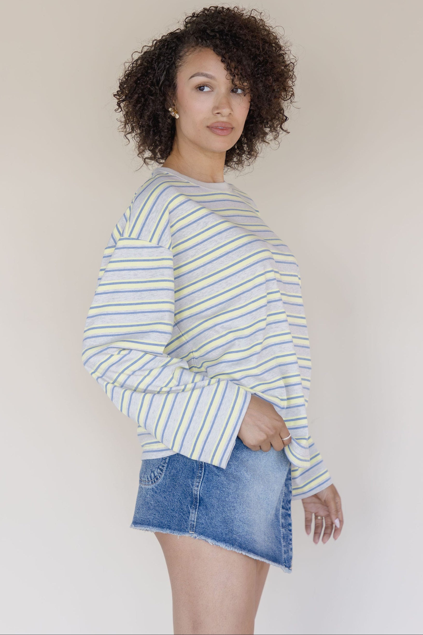 Del Sol Striped Long Sleeve