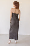 Suvi Textured Strapless Dress