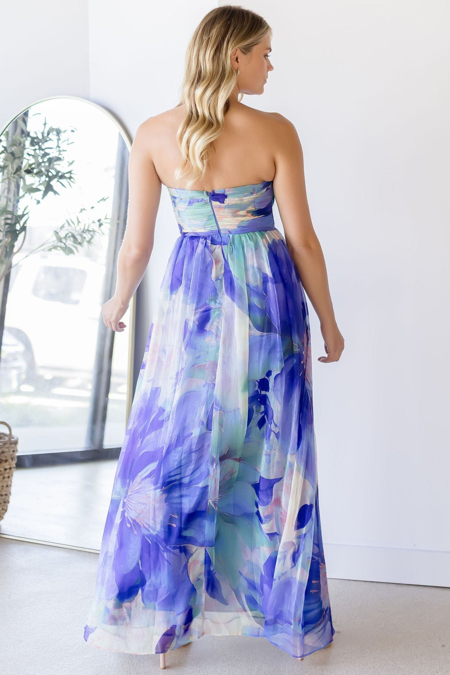 Seraphina Ruched Strapless Maxi Dress Seraphina Ruched Strapless Maxi Dress