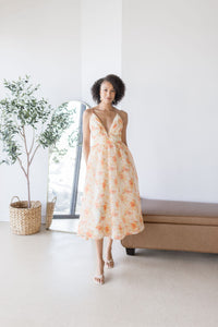 Janna Plunge Midi Dress