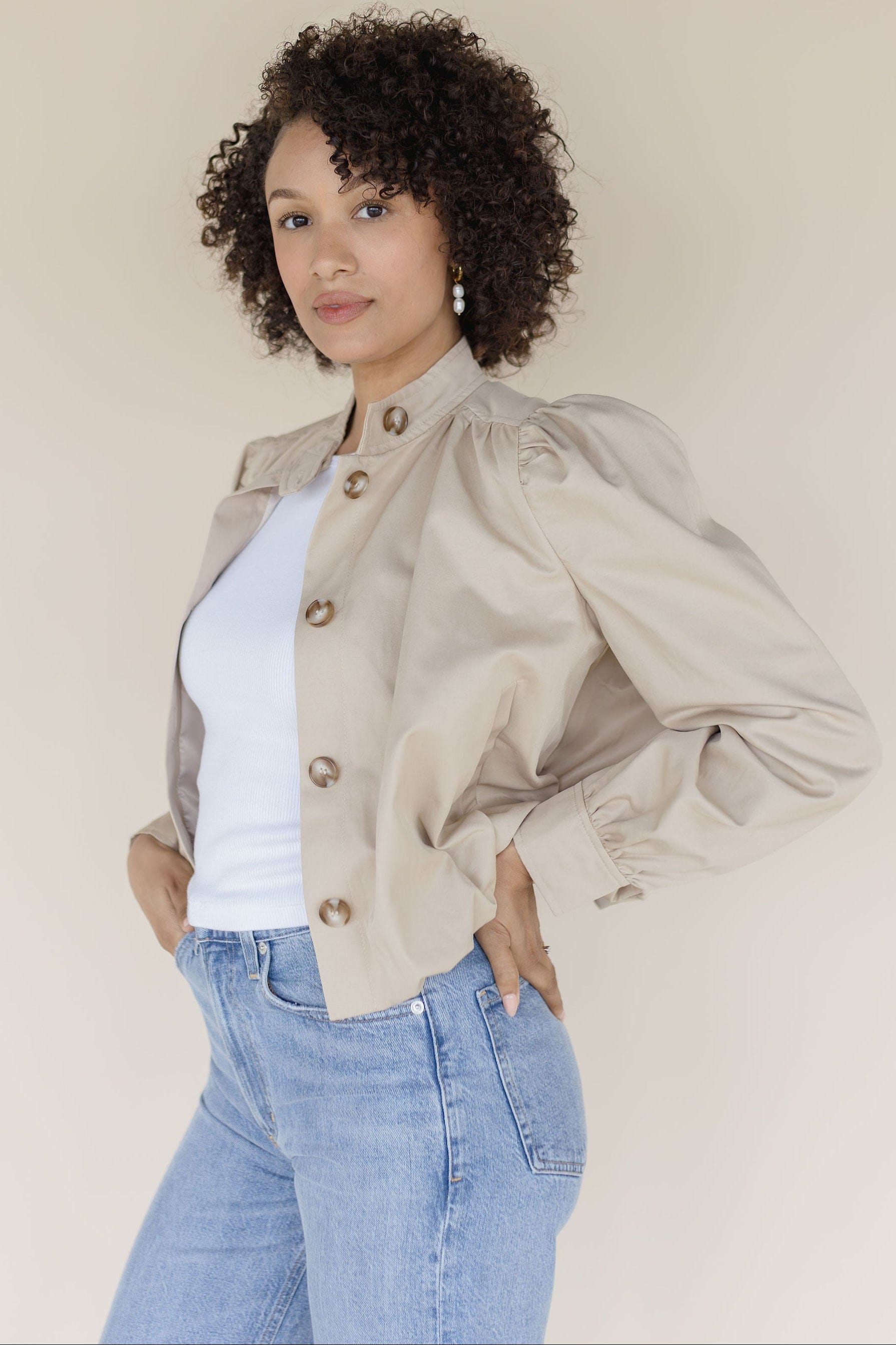 Hemlock Gathered Trench Jacket